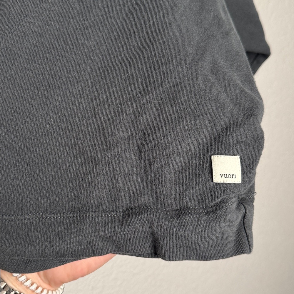 Vuori Sunnyside Crewneck Sweatshirt Charcoal Cropped Pullover Oversized L XL - Picture 5 of 7
